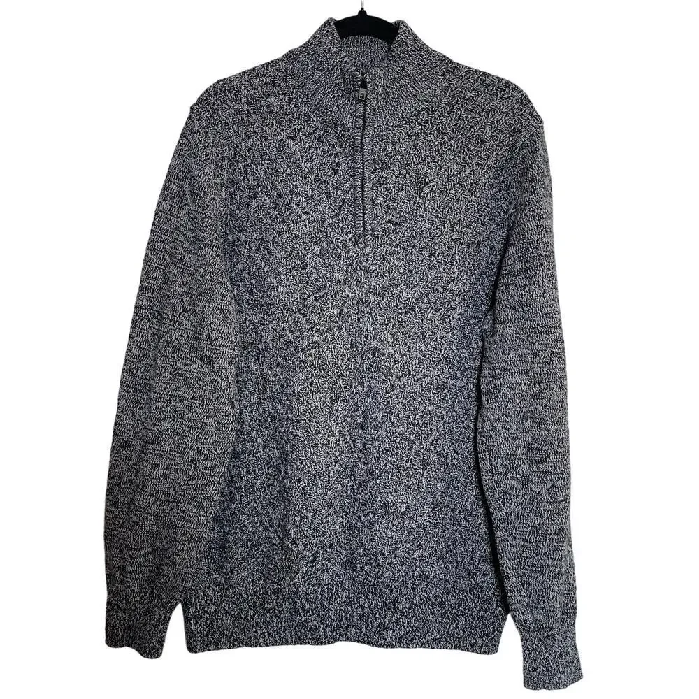 Calvin Klein Men's Knit Sweater Quarter Zip Pullover Cardigan Sz Medium